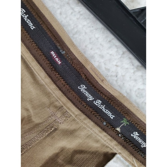 Tommy Bahama Pure Silk Pleated Shorts Mens 38 Brown Casual Vacation (37x8) - Picture 8 of 10
